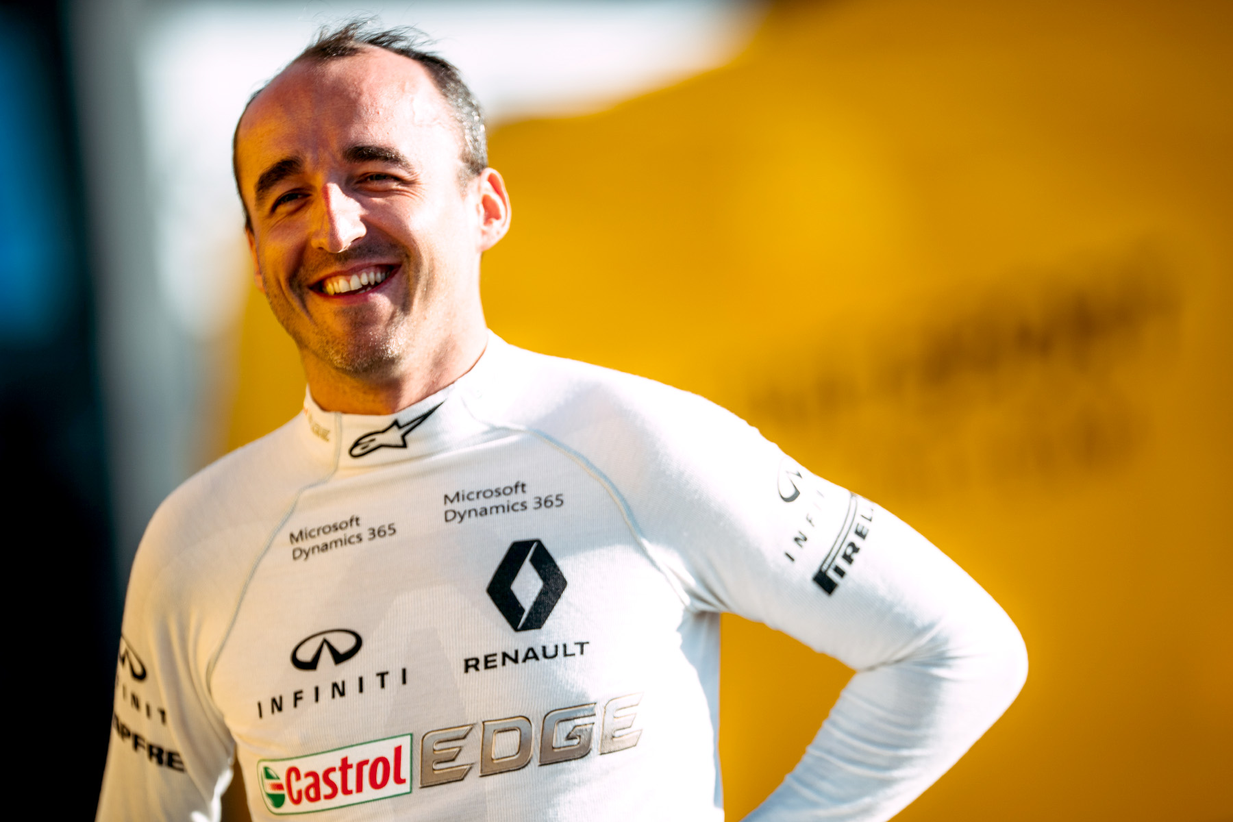Robert Kubica at his private Renault test in Valencia