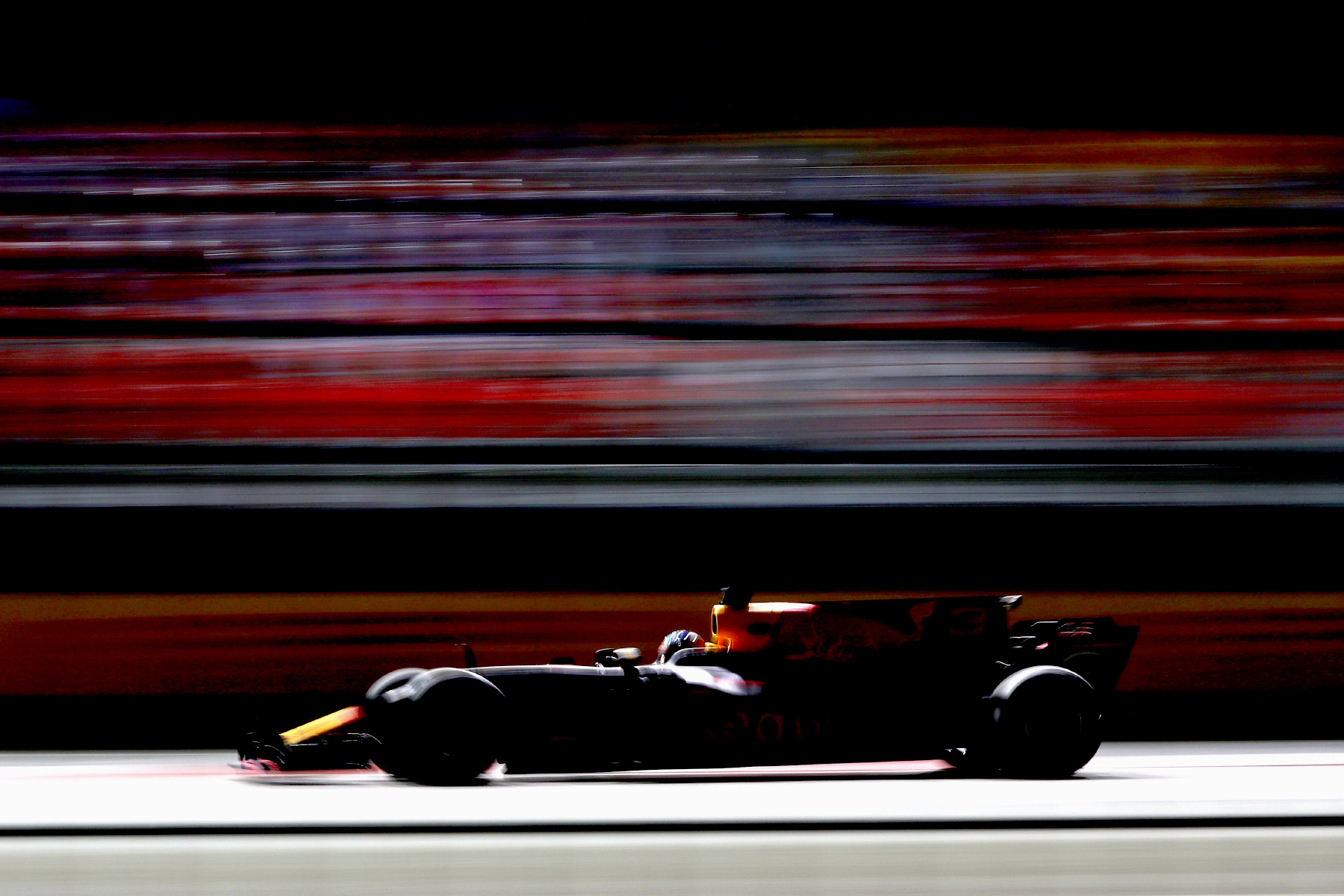 Daniel Ricciardo on track for practice at the 2017 Singapore Grand Prix.