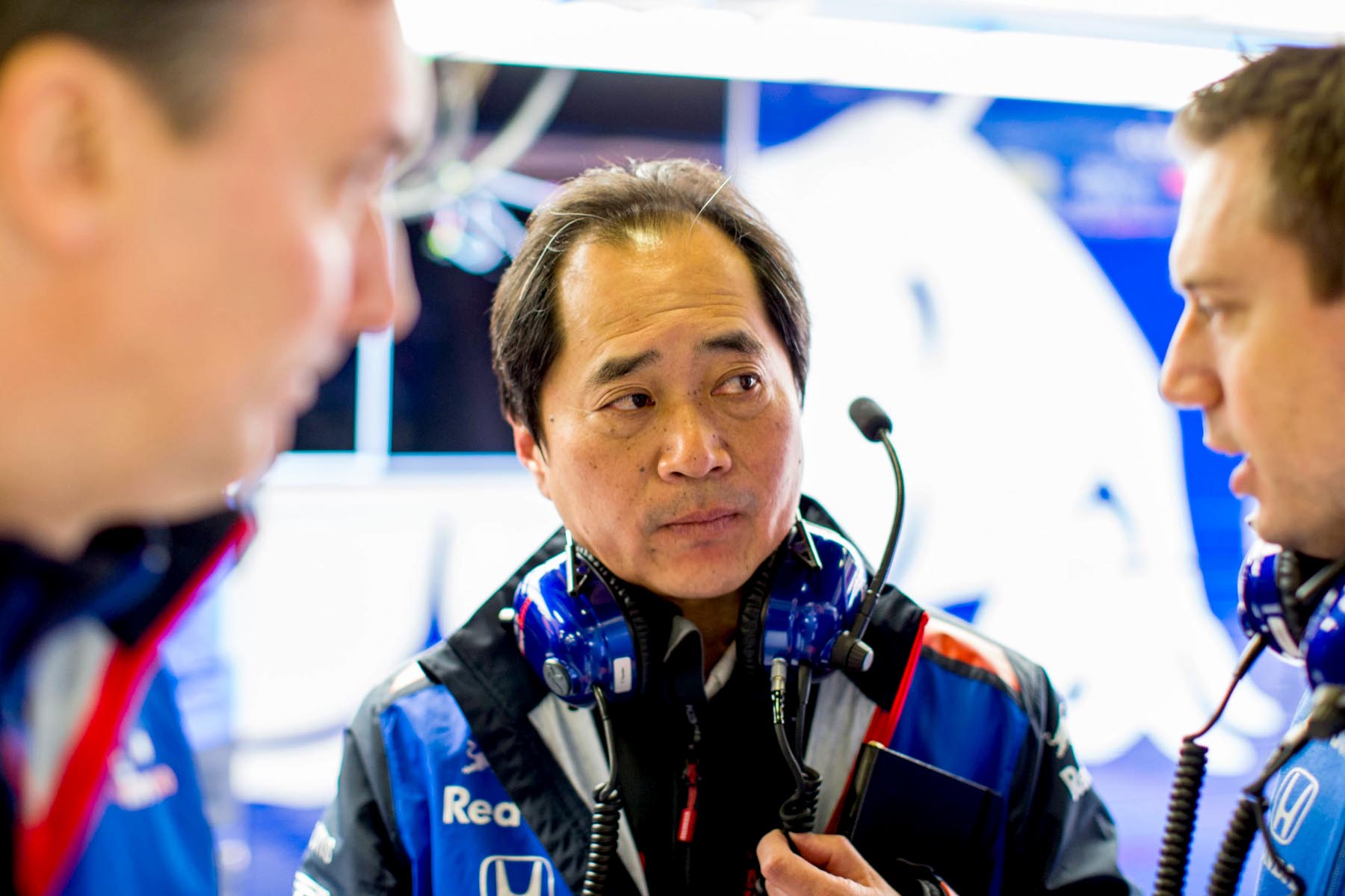 Honda F1 boss Toyoharu Tanabe. during 2018 winter testing.