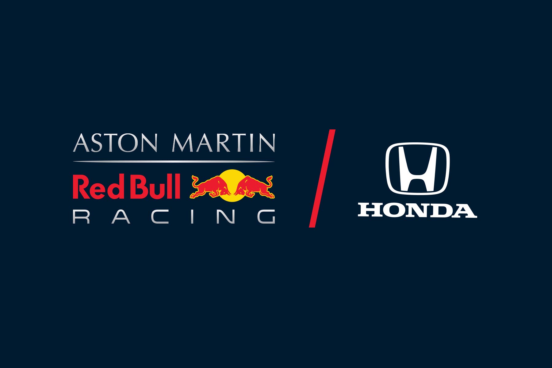 Red Bull Racing and Honda's logos.