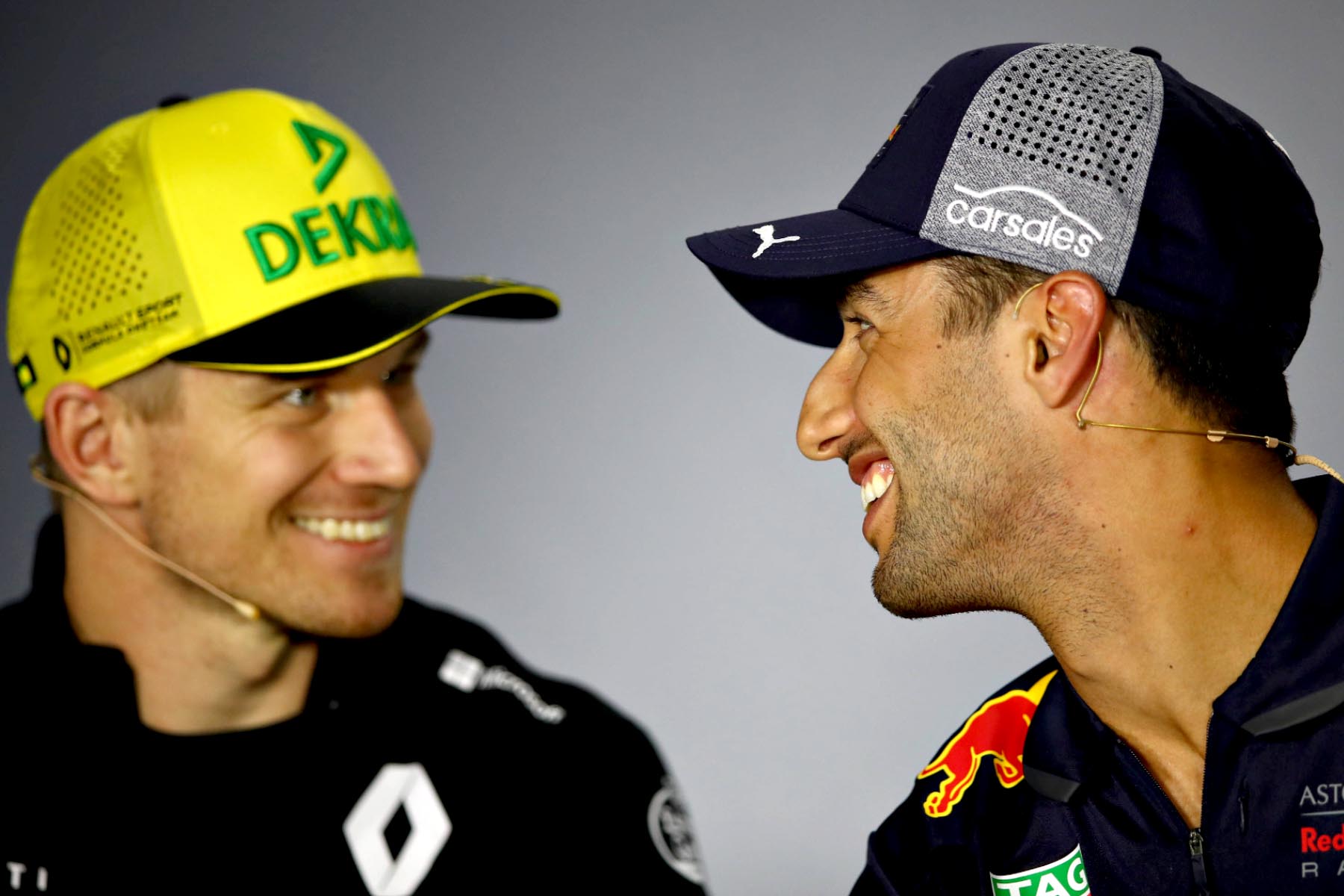 Daniel Ricciardo and soon-to-be teammate Nico Hulkenberg