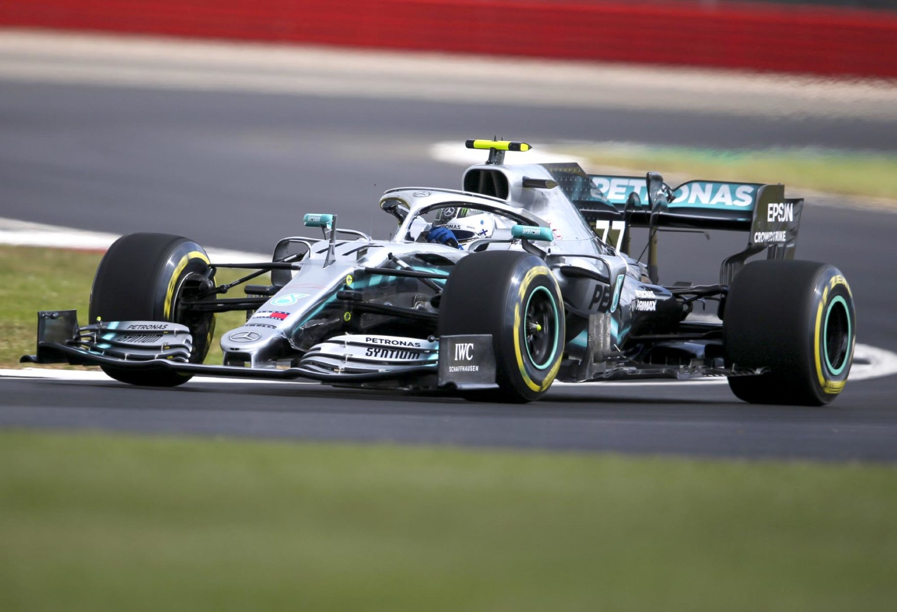 Valtteri Bottas on track at the 2019 British Grand Prix.