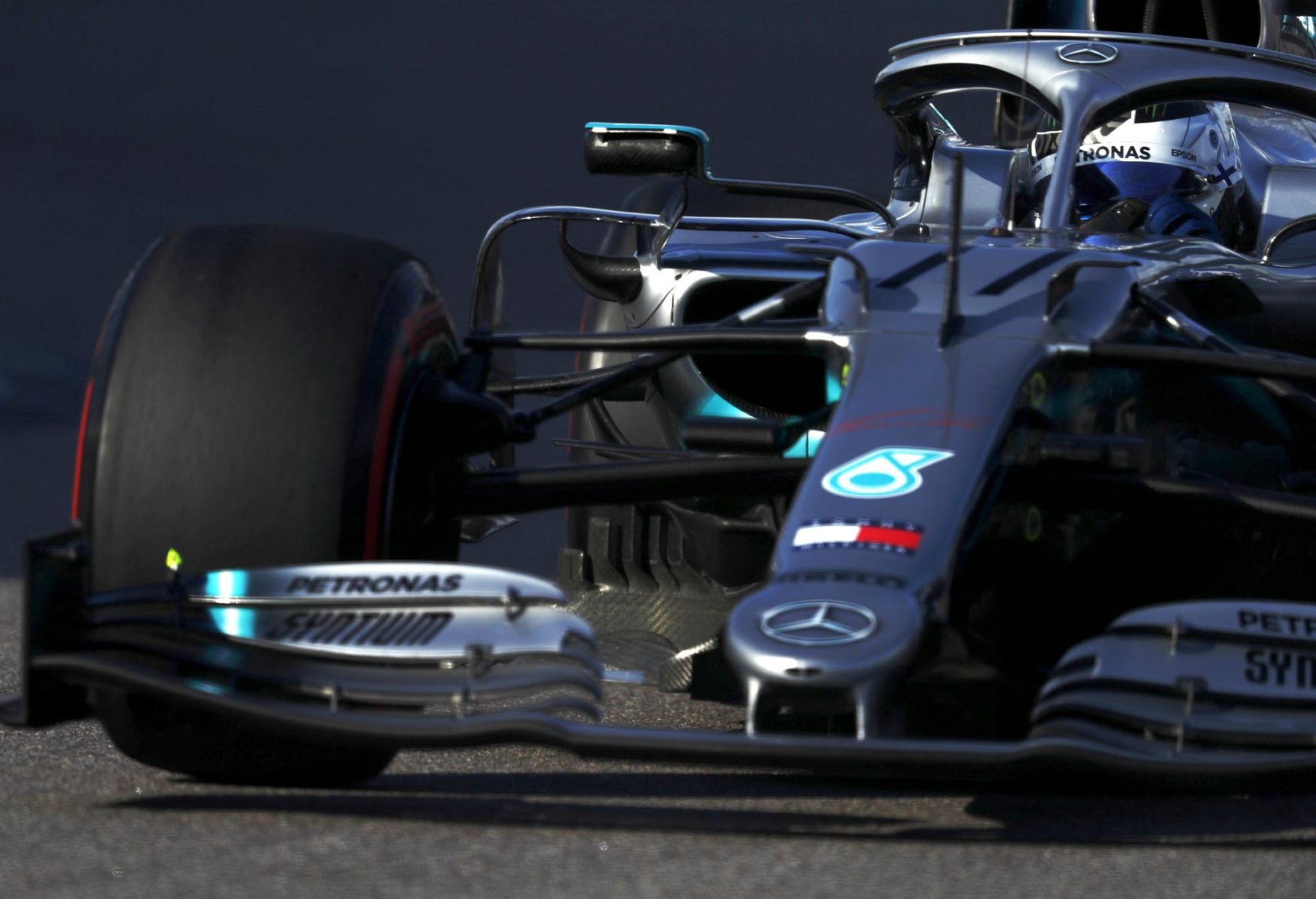 Valtteri Bottas on track in his Mercede